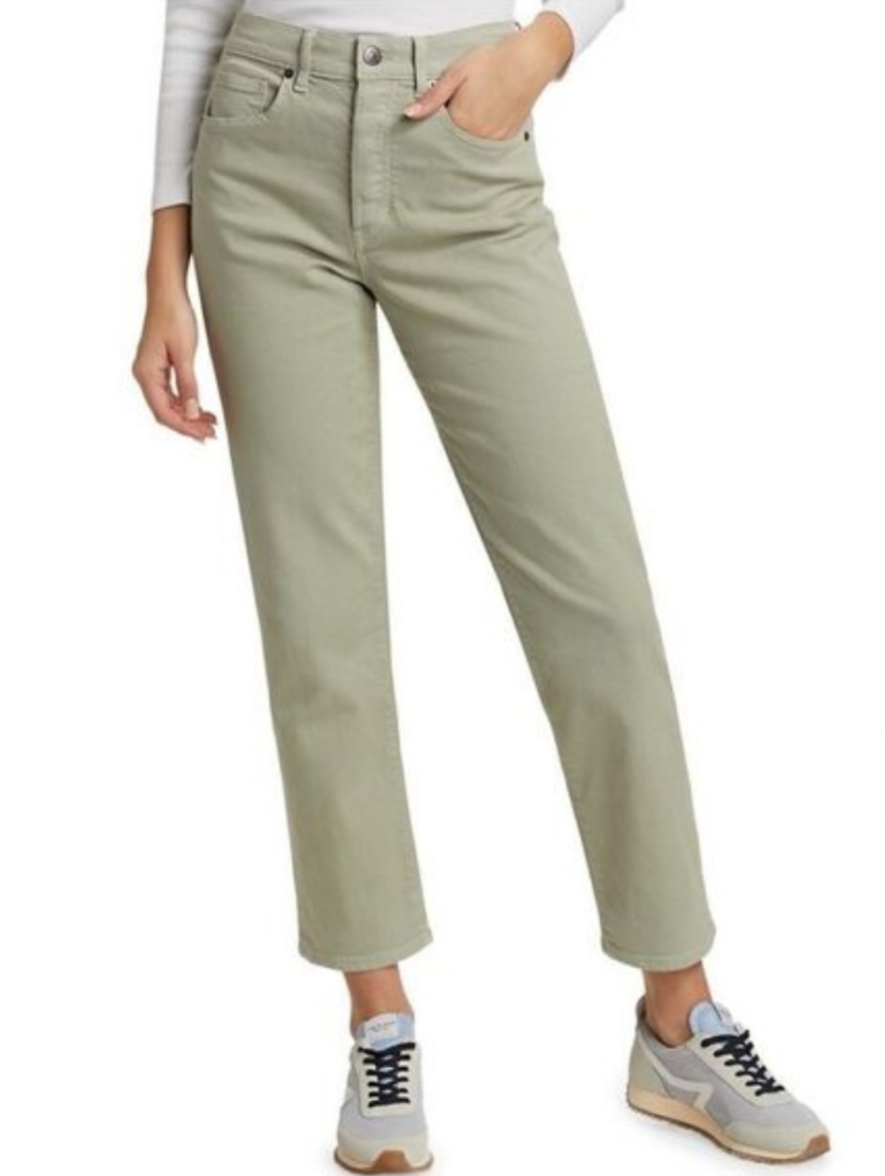 VERONICA BEARD Blake Classic Straight High Rise Jeans in Sage Wash Sz 28/6 NWOT